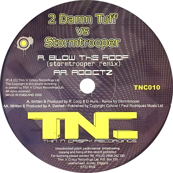 2 Damn Tuff - Blow The Roof ( Remix) / Addictz - Vinyl Record 12" image 1