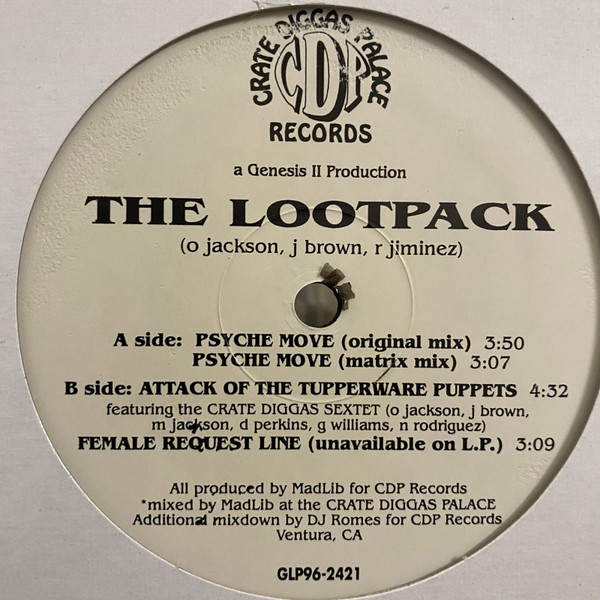 Lootpack - Psyche Move - Vinyl Record 12" image 1