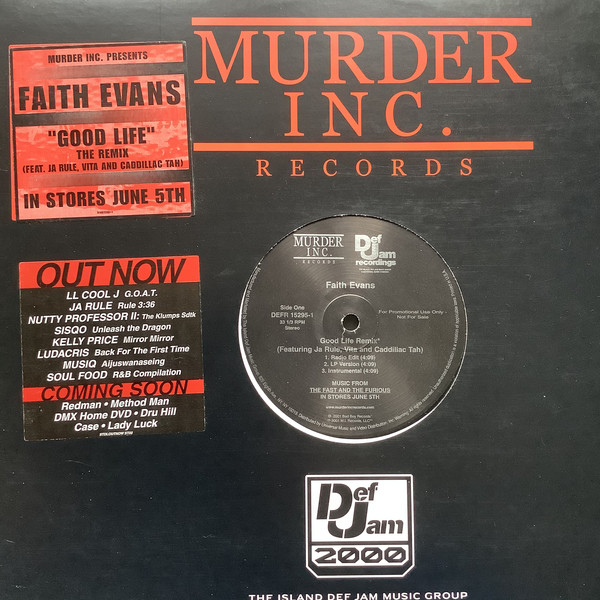 Faith Evans - Good Life (Remix) / Furious - Used Vinyl Record image 1