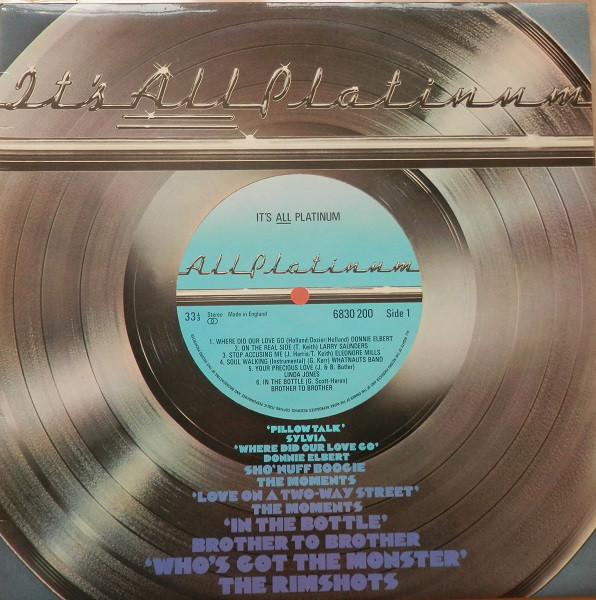 Various - It's All Platinum - Used Vinyl Record image 1