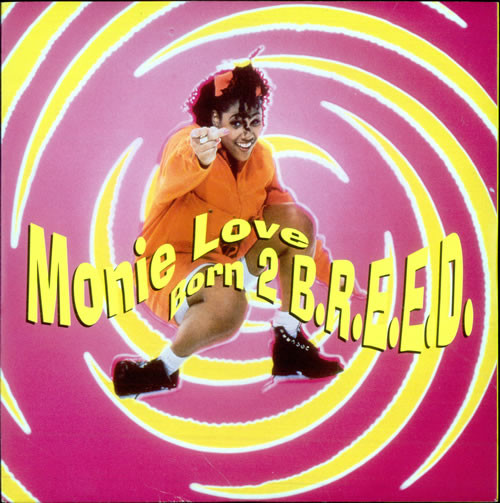 Monie Love - Born 2 B.R.E.E.D. - Used Vinyl Record 12" image 1