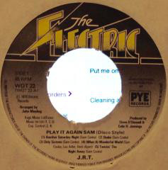 J.R.T. - Play It Again Sam (Disco Style) - Used Vinyl Record 7" image 1