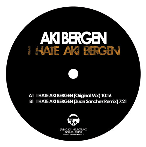 Aki Bergen - I Hate - Vinyl Record 12" image 1