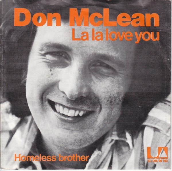 Don McLean - La La Love You - Used Vinyl Record 7" image 1