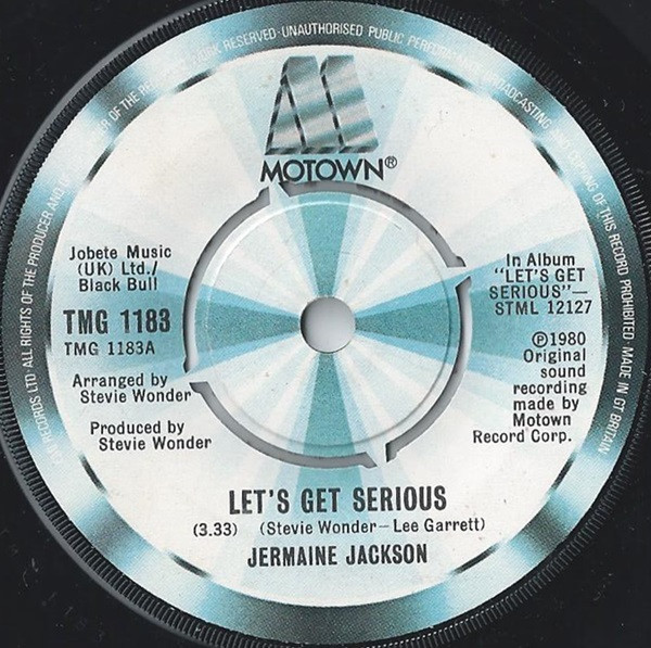 Jermaine Jackson - Let's Get Serious - Used Vinyl Record 7" image 1