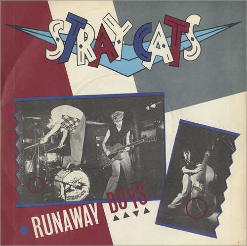 Stray Cats - Runaway Boys - Used Vinyl Record 7" image 1