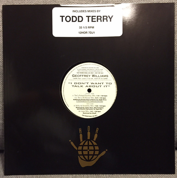Geoffrey Williams - I Don't Want To Talk About It - Used Vinyl R image 1