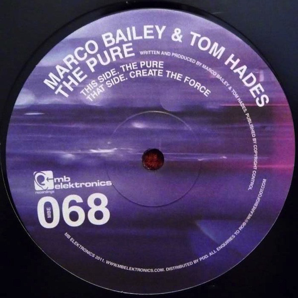 Marco Bailey & Tom H - Pure - Vinyl Record 12" image 1