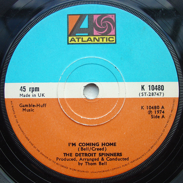 Spinners - I'm Coming Home - Used Vinyl Record 7" image 1