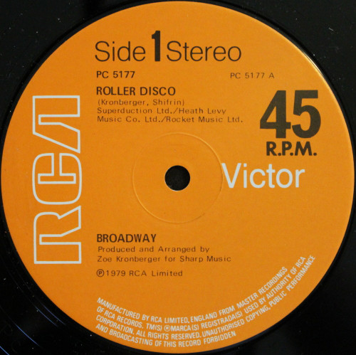 Broadway - Roller Disco - Used Vinyl Record 12" image 1