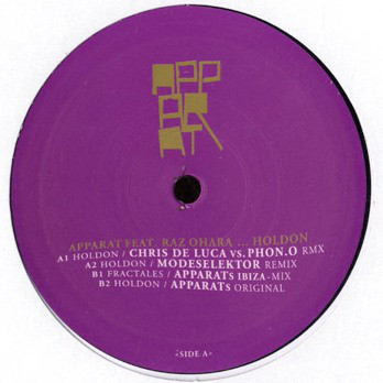 Apparat - Holdon - Used Vinyl Record 12" image 1