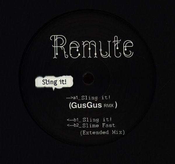 Remute - Sling It! - Vinyl Record 12" image 1