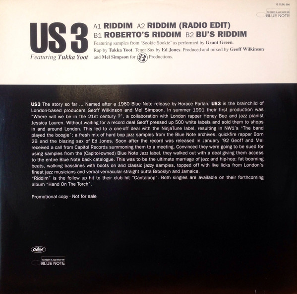 Us3 - Riddim - Used Vinyl Record 12" image 1