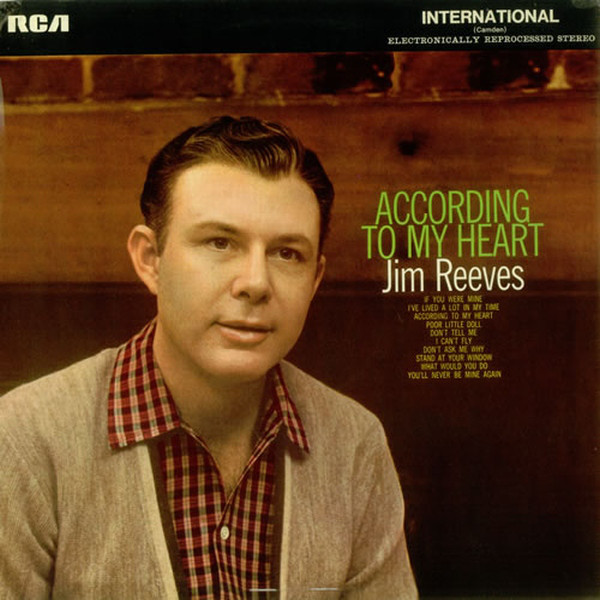 Jim Reeves - According To My Heart - Used Vinyl Record image 1