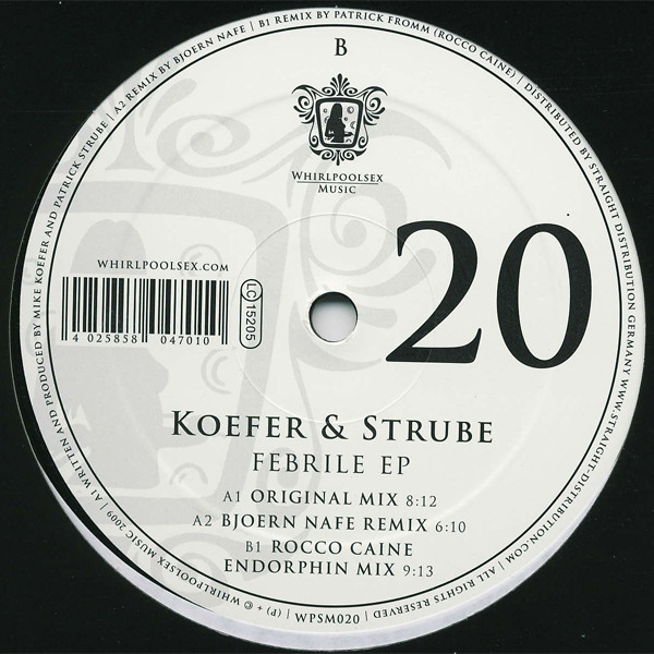 Koefer & Strube - Febrile EP - Vinyl Record 12" image 1