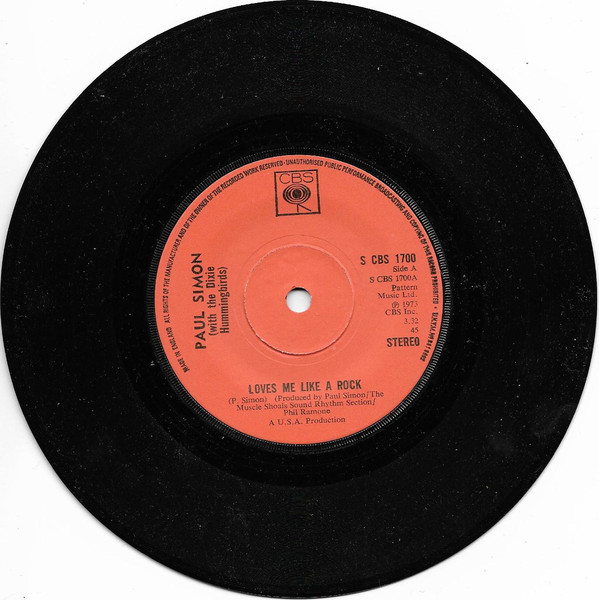 Paul Simon - Loves Me Like A Rock - Used Vinyl Record 7" image 1
