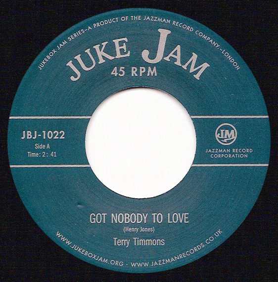 Terry Timmons - Got Nobody To Love / Daddy Be Good To Me - Vinyl Reco image 1