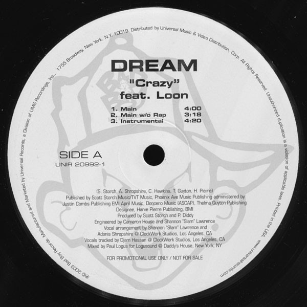 Dream - Crazy / How You Want That - Used Vinyl Record 12" image 1
