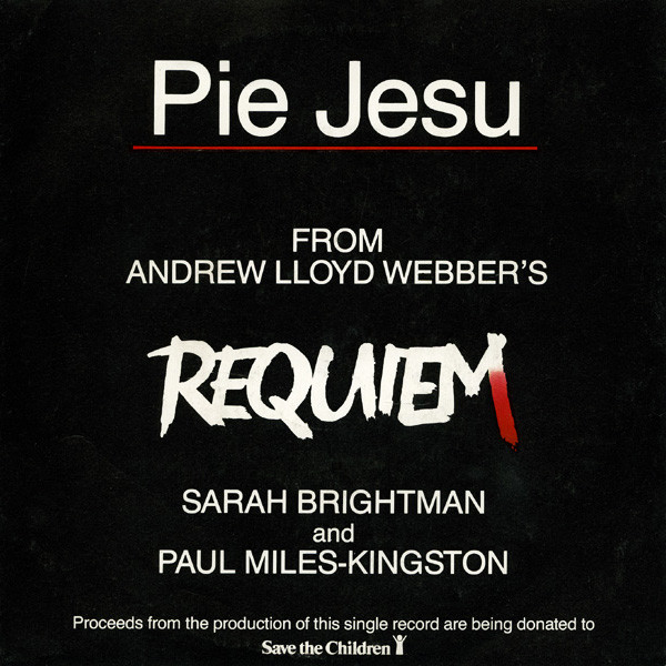 Sarah Brightman - Pie Jesu - Used Vinyl Record 7" image 1