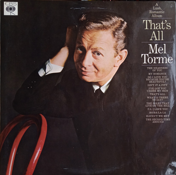 Mel Torme - A Lush, Romantic Album That's All - Used Vinyl Record image 1
