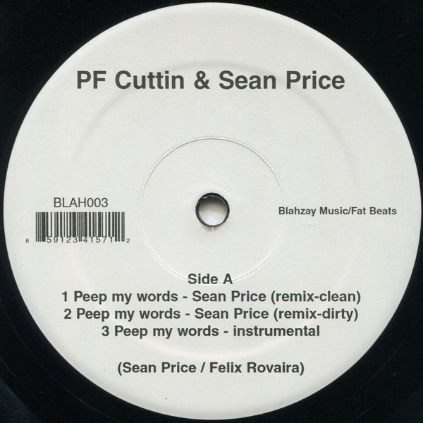 P.F. Cuttin' - Peep My Words (Remix) - Vinyl Record 12" image 1