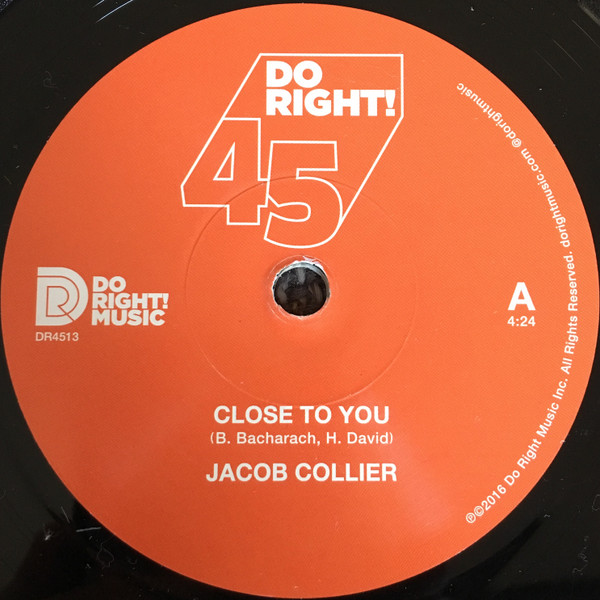 Jacob Collier - Close To You / Don't You Worry 'Bout A Thing - Vinyl image 1