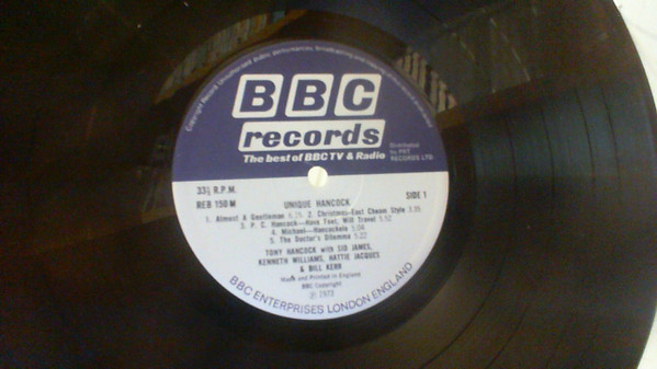 Tony Hancock - Unique Hancock - Used Vinyl Record image 1