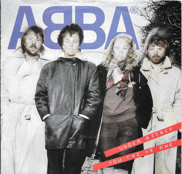 ABBA - Under Attack / You Owe Me One - Used Vinyl Record 7" image 1