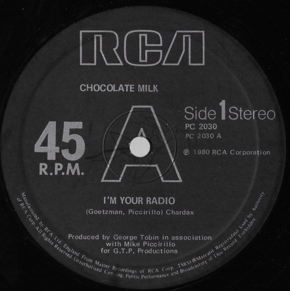 Chocolate Milk - I'm Your Radio / Would It Be Alright? / Action Speak image 1