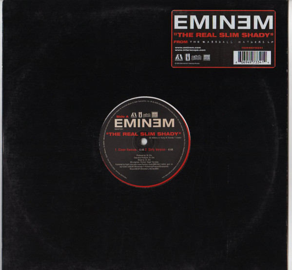 Eminem - Real Slim Shady - Vinyl Record 12" image 1