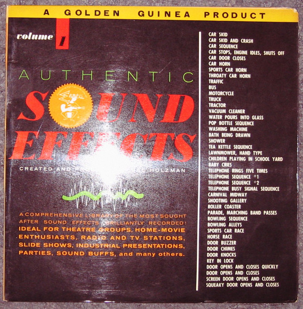 Jac Holzman - Authentic Sound Effects Volume 1 - Used Vinyl Record image 1