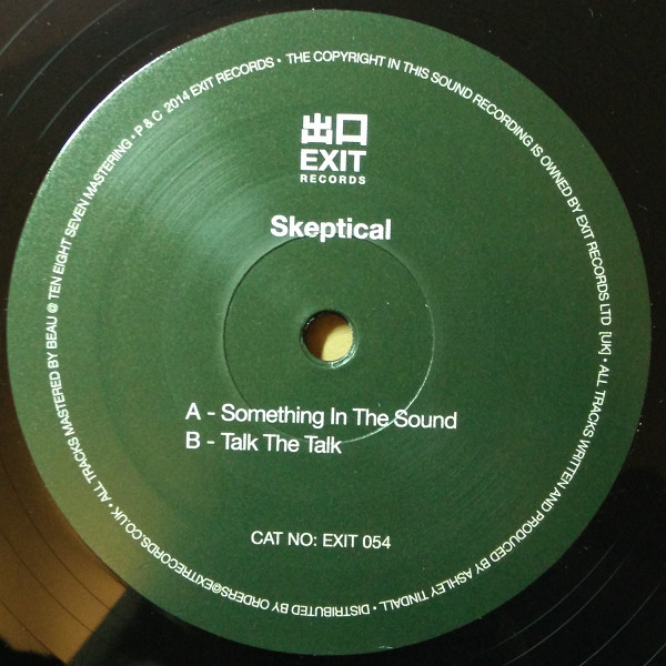 Skeptical - Something In The Sound / Talk The Talk - Vinyl Record 10" image 1