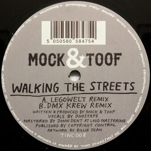Mock & Toof - Walking The Streets Remix - Vinyl Record 12" image 1