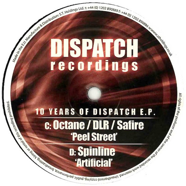Octane & DLR - 10 Years Of Dispatch E.P. - Vinyl Record 12" image 1