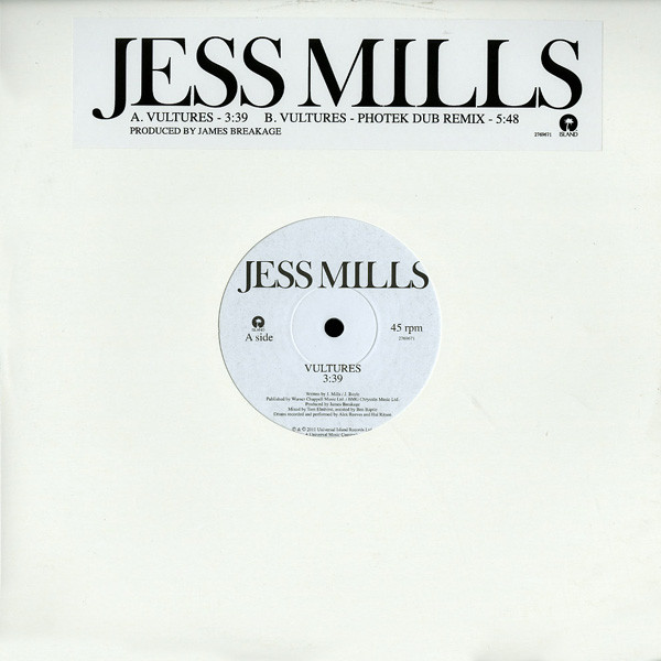 Jess Mills - Vultures - Used Vinyl Record 10" image 1