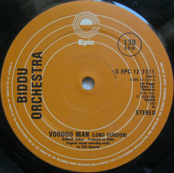 Biddu Orchestra - Voodoo Man - Used Vinyl Record 12" image 1