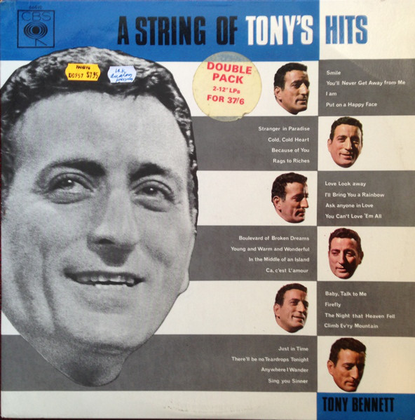 Tony Bennett - A String Of Tony's Hits - Used Vinyl Record image 1