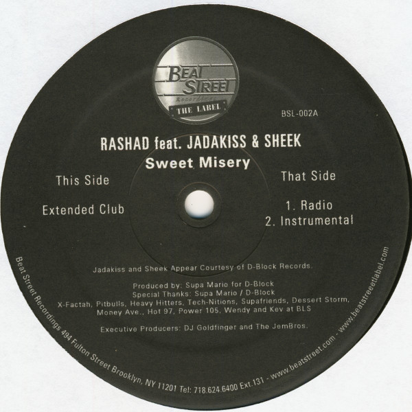 Rashad Thomas - Sweet Misery (Remix) - Vinyl Record 12" image 1