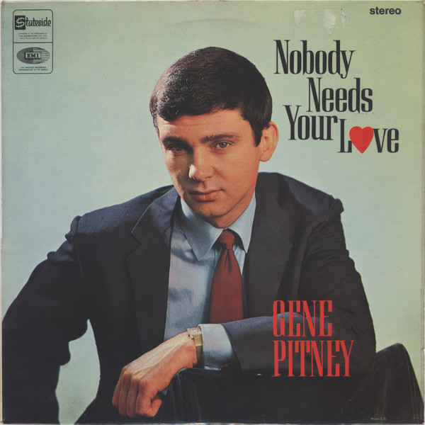 Gene Pitney - Nobody Needs Your Love - Used Vinyl Record image 1