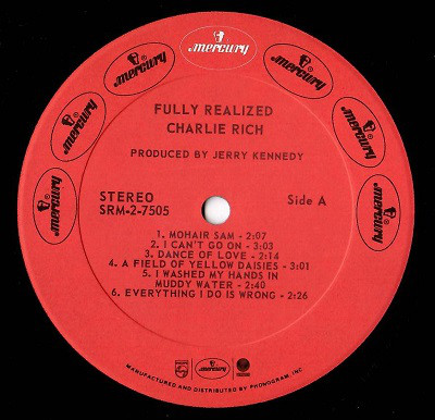 Charlie Rich - Fully Realized - Used Vinyl Record image 1