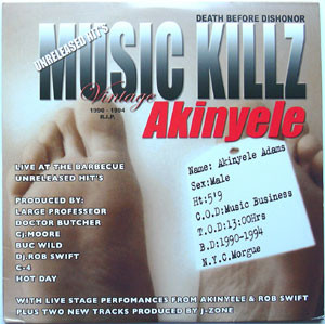 Akinyele - Live At The Barbecue - Unreleased Hit's - Used Vinyl Recor image 1