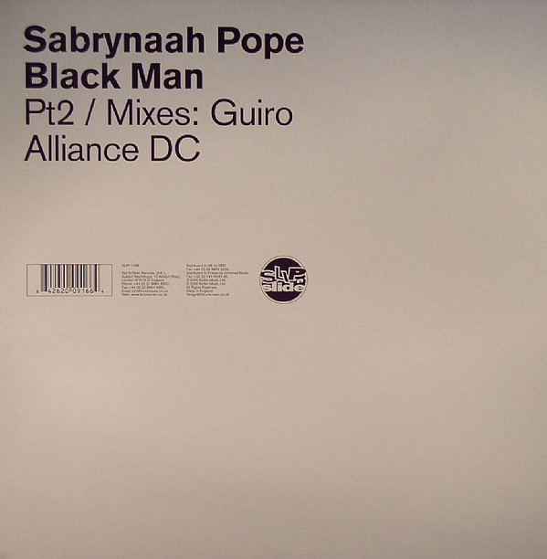 Sabrynaah Pope - Black Man Pt 2 - Used Vinyl Record 12" image 1
