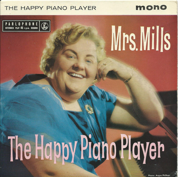 Mrs. Mills - Happy Piano Player - Used Vinyl Record 7" image 1