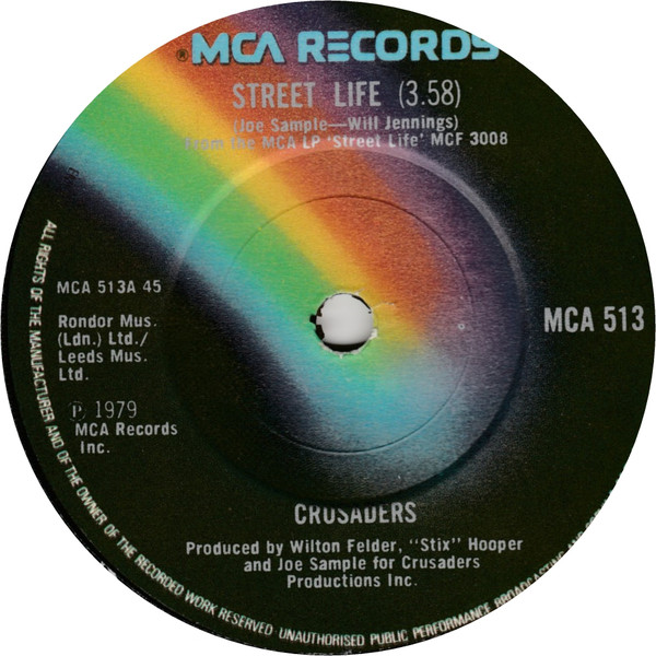 Crusaders - Street Life - Used Vinyl Record 7" image 1