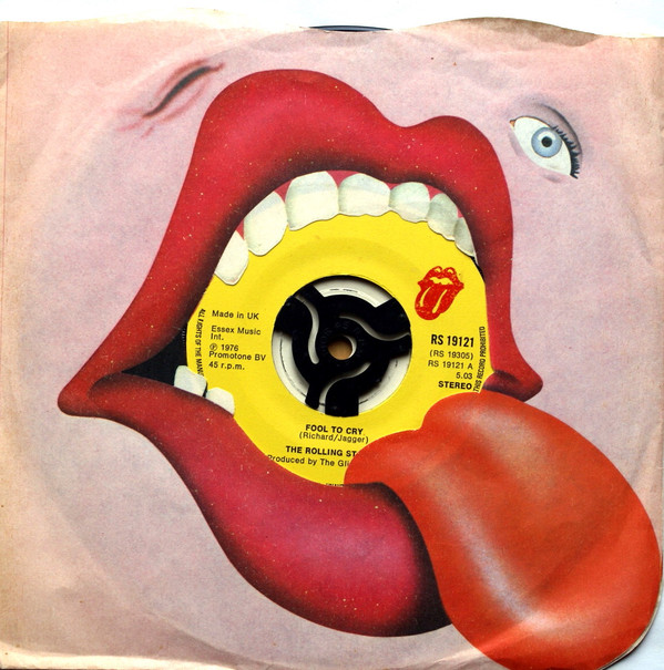 Rolling Stones - Fool To Cry - Used Vinyl Record 7" image 1