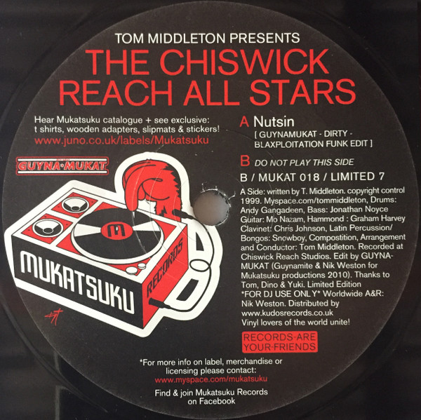 Tom Middleton - Nutsin - Vinyl Record 7" image 1