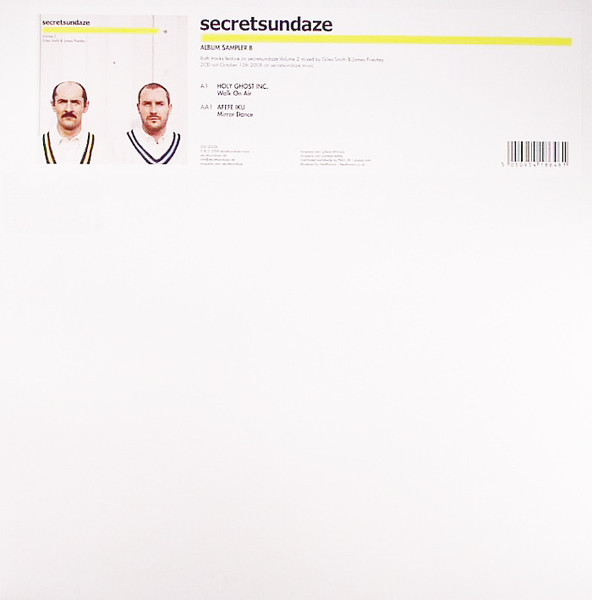 Holy Ghost Inc. - Secretsundaze Volume 2 Album Sampler B - Vinyl Reco image 1