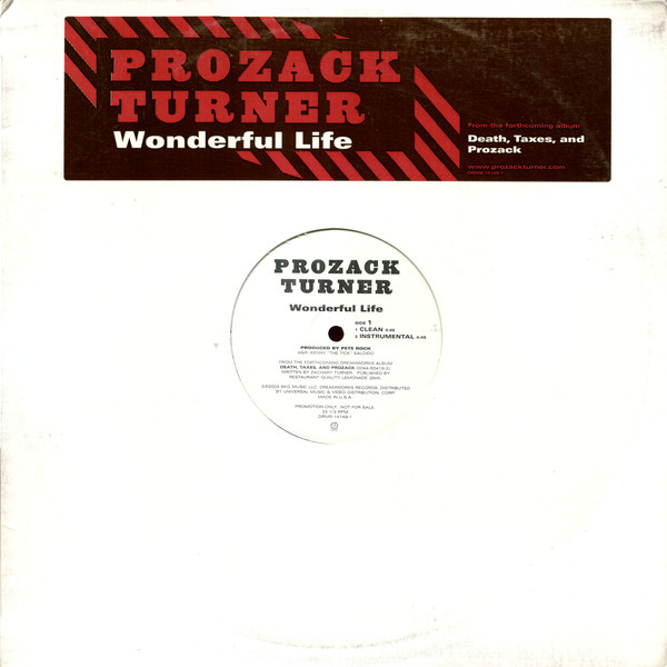 Prozack Turner - Wonderful Life - Used Vinyl Record 12" image 1