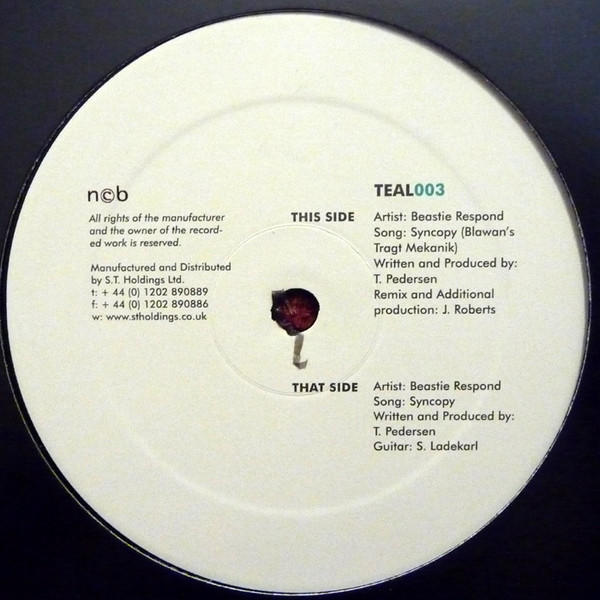 Beastie Respond - Syncopy - Vinyl Record 12" image 1