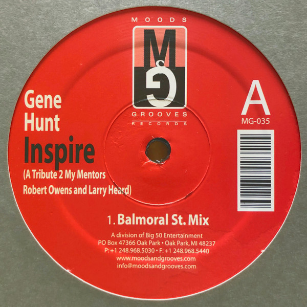 Gene Hunt - Inspire - Vinyl Record 12" image 1